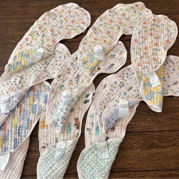 Preowned Aden + Anais burly bibs - set of 9 - Picture 1 of 1